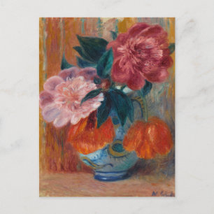 Tulips and Peonies   William James Glackens Postcard