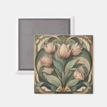 Tulips Art Nouveau