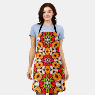 Tulips Bouquet Pattern Apron