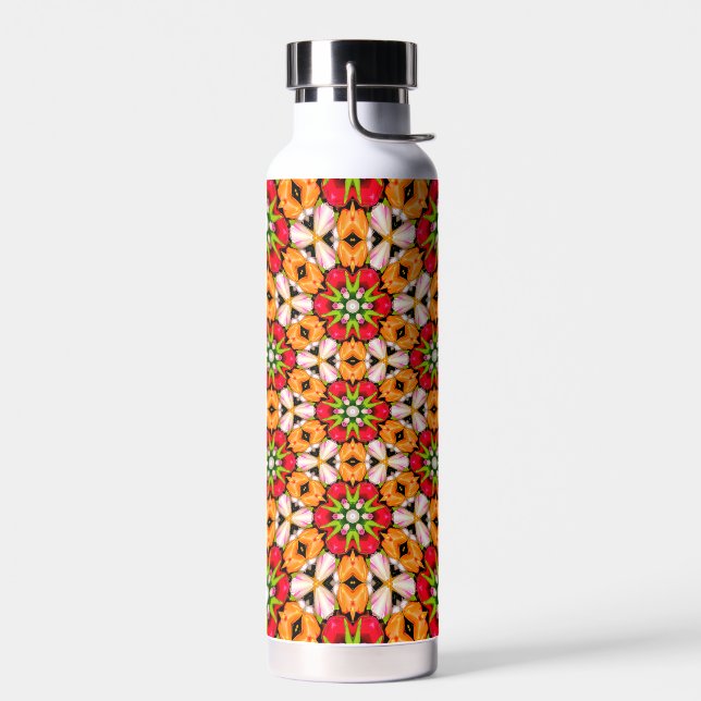 Tulips Bouquet Pattern Water Bottle (Left)