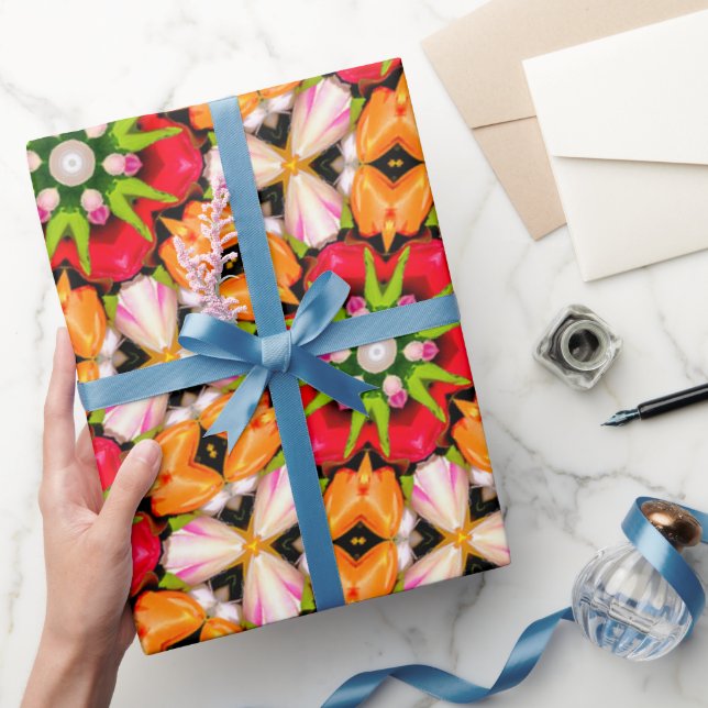 Tulips Bouquet Pattern Wrapping Paper (Gifting)