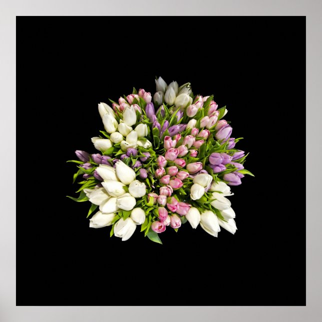 Tulips Bouquet Poster (Front)