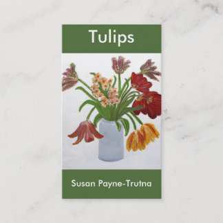Tulips Business Card:Susan Payne-Trutna Card