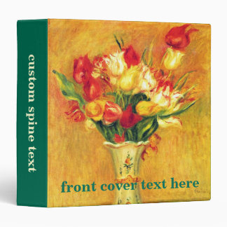 Tulips by Pierre Renoir, Vintage Impressionism Art Binder