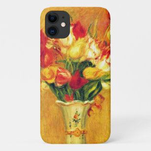 Tulips by Pierre Renoir, Vintage Impressionism Art Case-Mate iPhone Case