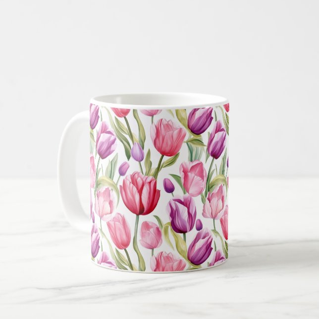 Tulips Café Mug (Devant gauche)