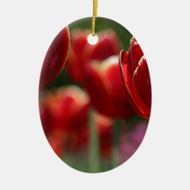Tulips Ceramic Ornament (Front)