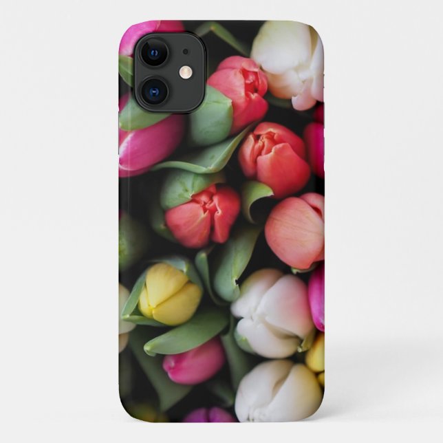 Tulips Colourful Flowers Easter Spring Case-Mate iPhone Case (Back)