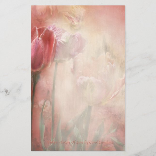 Tulips-Colours Of Love Stationery (Front)
