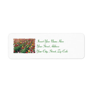 Tulips Customizable Labels
