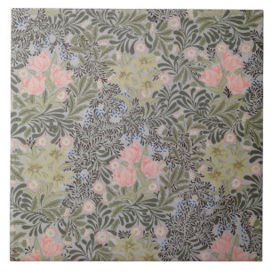 Tulips, Daisies and Honeysuckle Tile