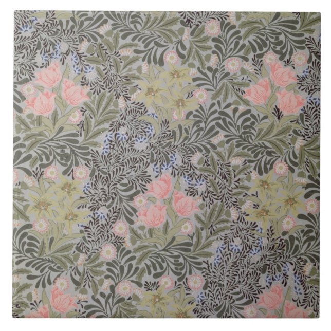 Tulips, Daisies and Honeysuckle Tile (Front)