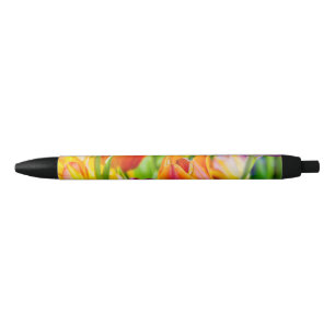 Tulips Enchanting Black Ink Pen