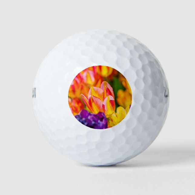 Tulips Enchanting Golf Balls (Front)