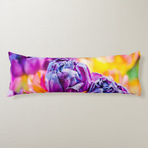 Tulips Enchanting purple Body Pillow