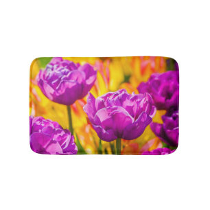 Tulips Enchanting Violet Bath Mat
