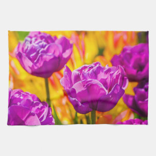 Tulips Enchanting Violet Kitchen Towel