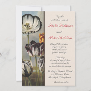Tulips Floral Wedding Invitation
