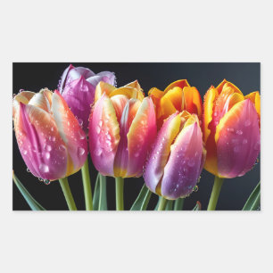 Tulips Flower Colourful Blossom Decoration Blossom Sticker