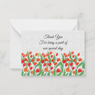 Tulips Flower On Spring Merci Cartes