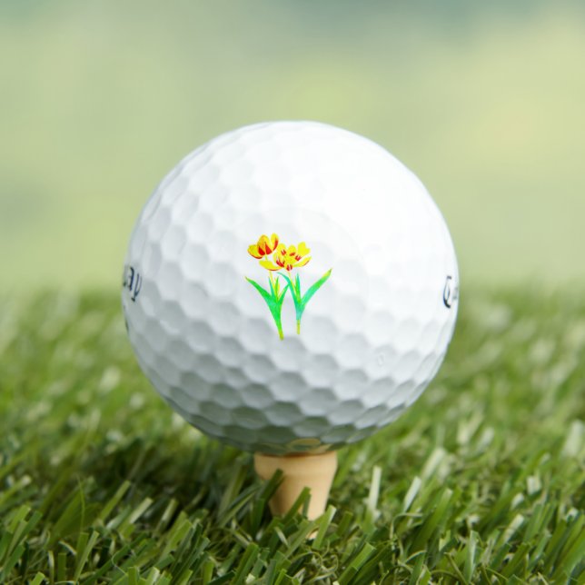 Tulips Flowers Golf Balls (Insitu Tee)