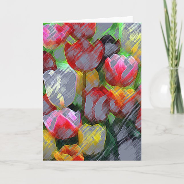 Tulips For Mom Card (Front)