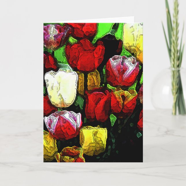 Tulips for Mom Card (Front)