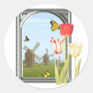 Tulips from Amsterdam Classic Round Sticker