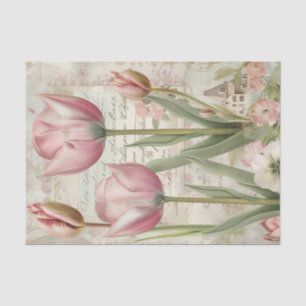 Tulips from Amsterdam Script writing Tissue Paper
