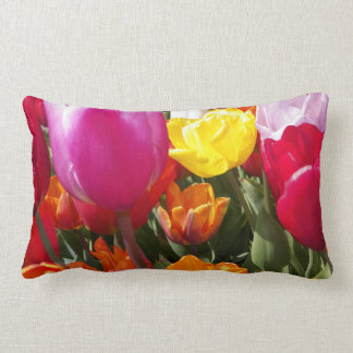 Tulips galore lumbar pillow