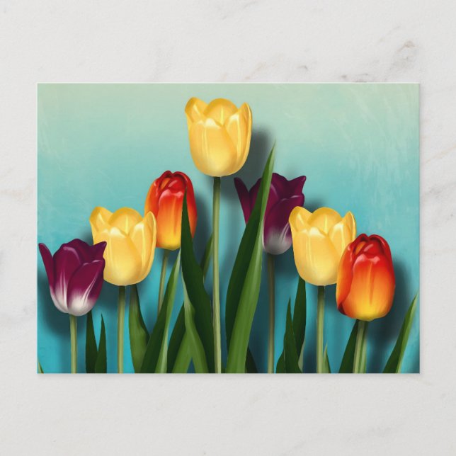 tulips  holiday postcard (Front)