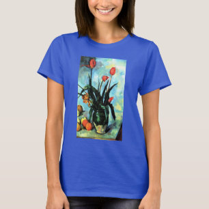 Tulips in a Vase by Paul Cezanne, Vintage Art T-Shirt