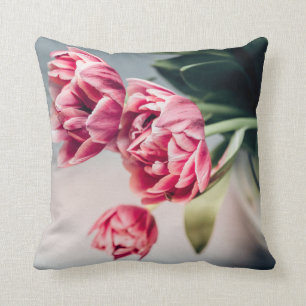 Tulips in a Vase Throw Pillow