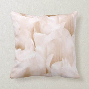 Tulips in Abstract Throw Pillow