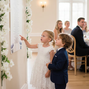 Tulips in Delft Blue customizable Poster