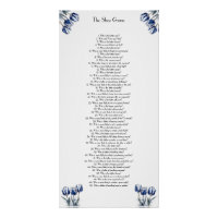 Tulips in Delft Blue customizable