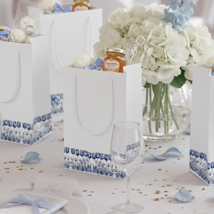 Tulips in Delft Blue Small Gift Bag