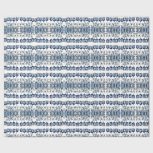 Tulips in Delft Blue Wrapping Paper