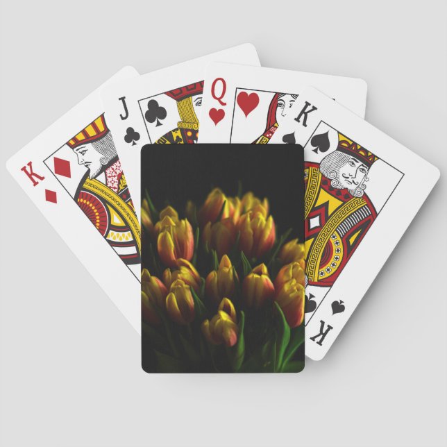 Tulips in Flower Bundle Playing Cards (Back)