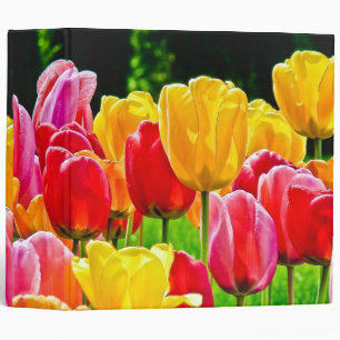 Tulips in Full Bloom Binder Notebook Album