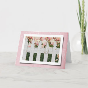 Tulips In Garden Card
