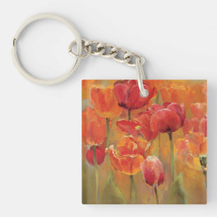 Tulips in the Midst Keychain