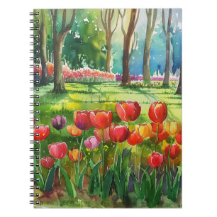 Tulips in The Park Notebook
