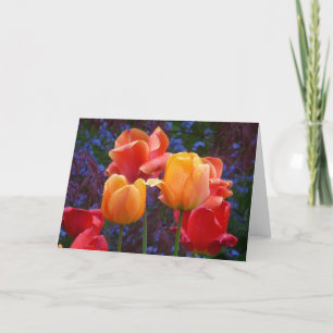 Tulips in the Rain Card
