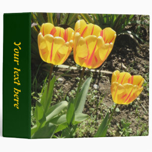 Tulips in the sun Custom Binder
