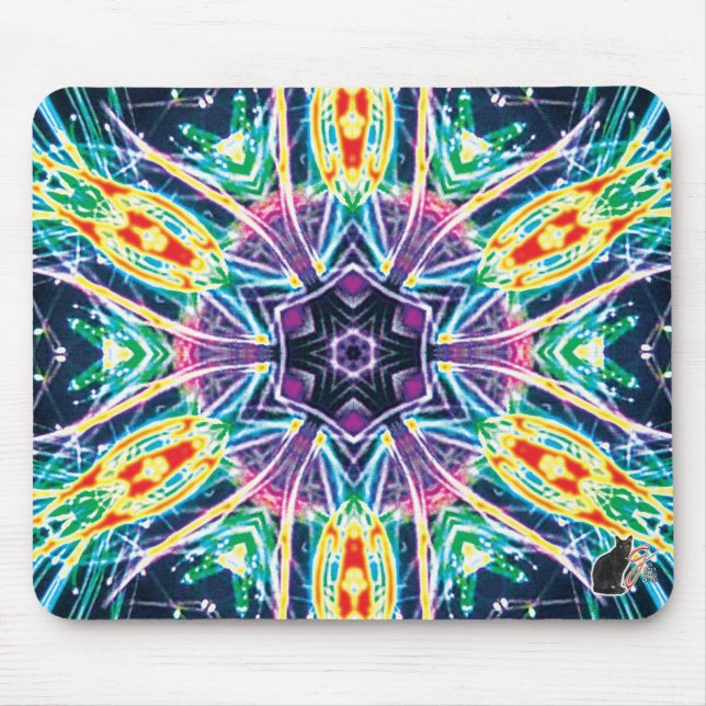 Tulips Kaleidoscope Mouse Pad (Front)