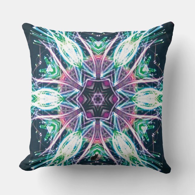 Tulips Kaleidoscope Pillow (Front)