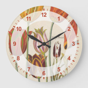 Tulips Large Clock