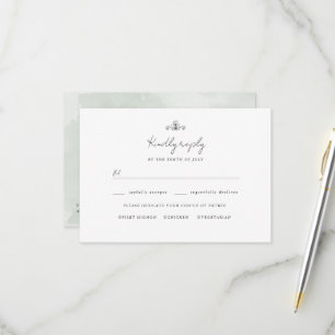 Tulips logotype wedding rsvp