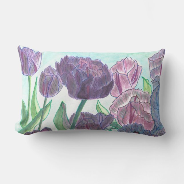 Tulips  lumbar pillow (Front)